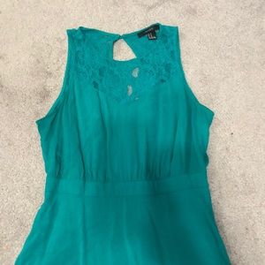Forever 21 Teal lace sundress